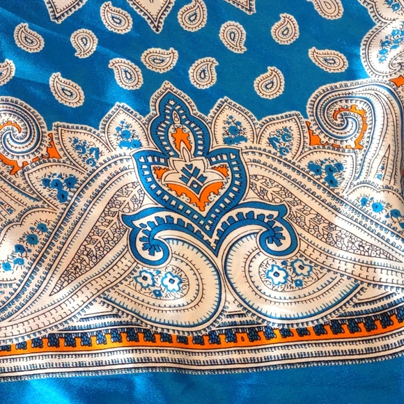 Women's India Boutique Scarf Sundress With Open Back Size Free EUC - Picture 15 of 15